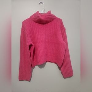 NWT Womens Pink Universal Thread Crop Sweater Size Medium